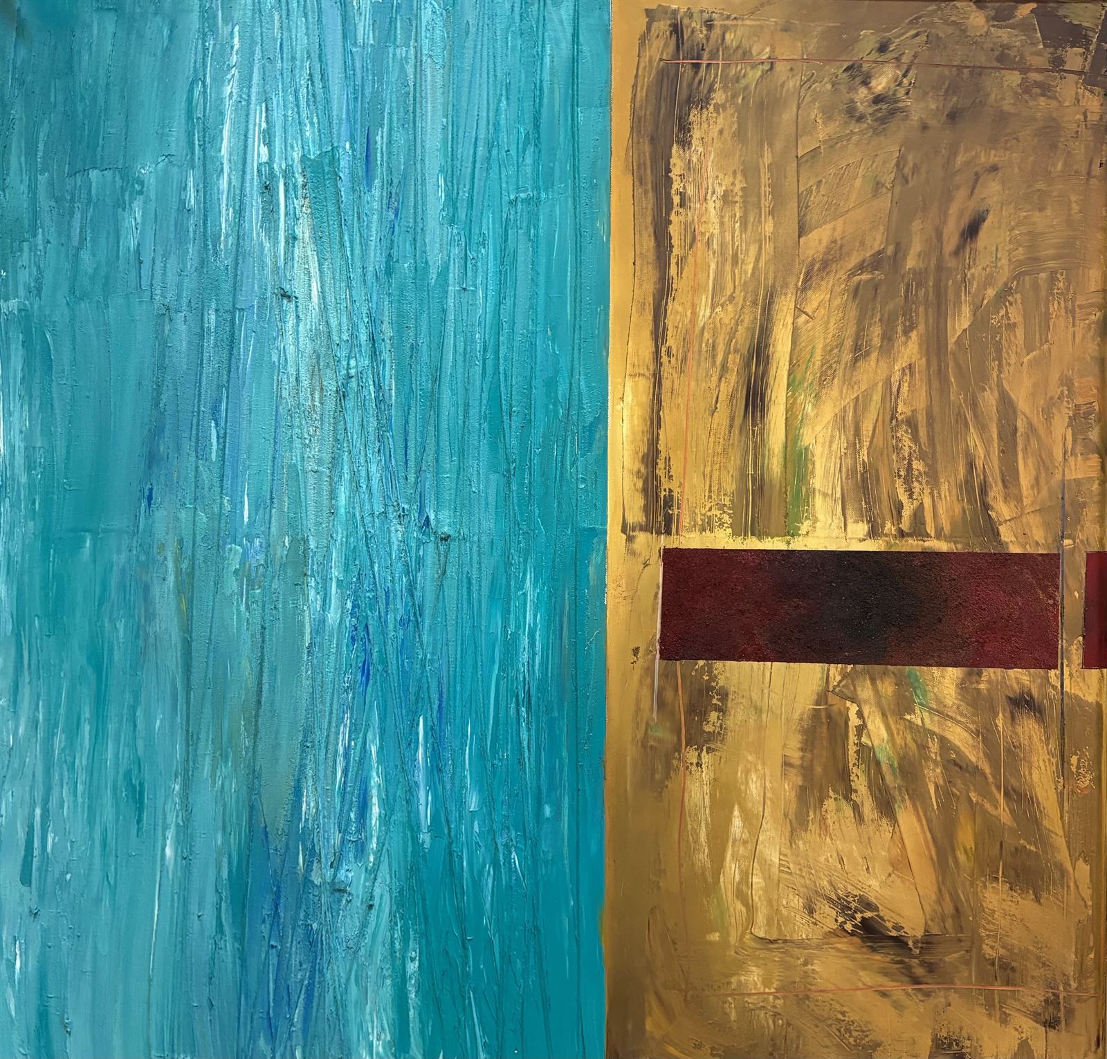 Abstracción - Técnica mixta sobre lienzo (100x100) - Imagen 1