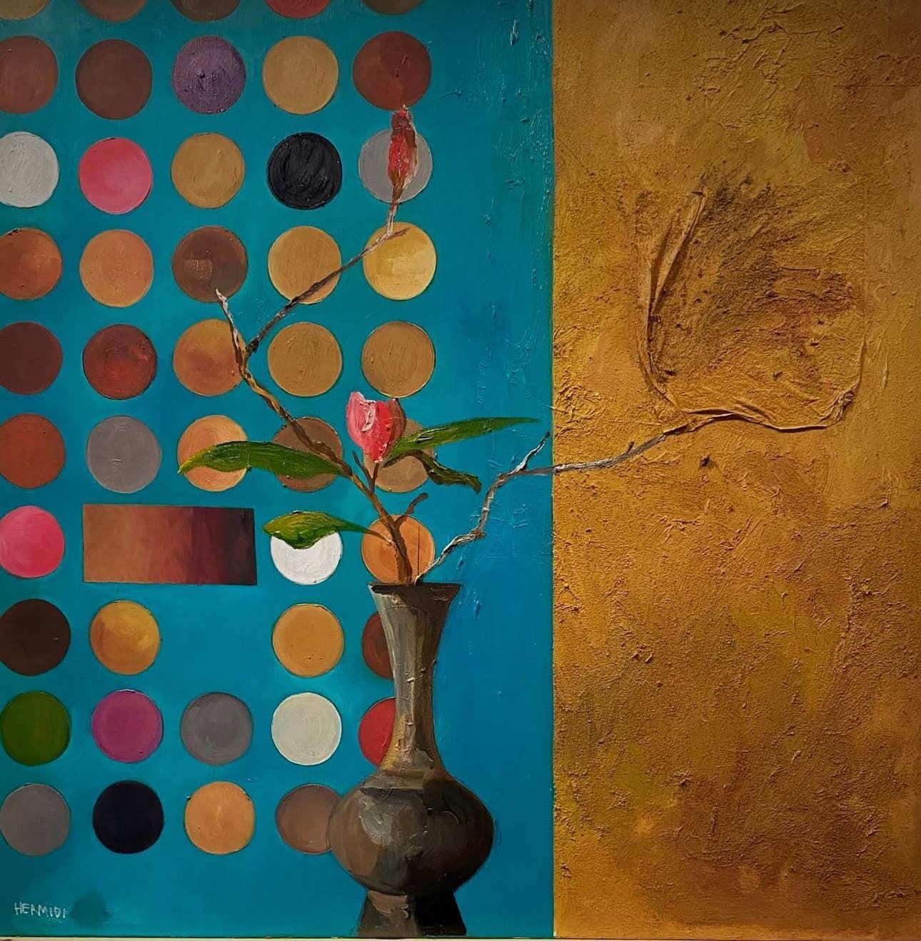 Bodegón - Óleo sobre lienzo (100x100) - Imagen 1