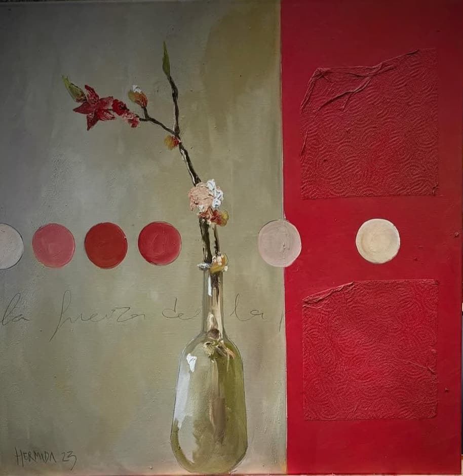 Bodegón - Óleo sobre lienzo (80x80) - Imagen 1