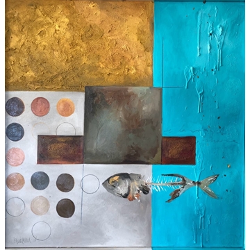 La naturaleza muerta - Óleo sobre lienzo (100x100) - Imagen 1