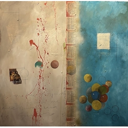 Meninas - Técnica mixta sobre tela (150x150) - Imagen 1