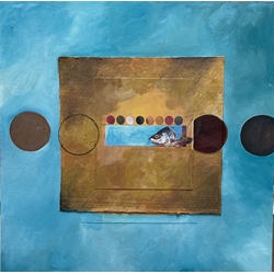 Naturaleza muerta - Óleo sobre madera (50x50) - Imagen 1