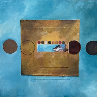 Naturaleza muerta - Óleo sobre madera (50x50) - Imagen 1