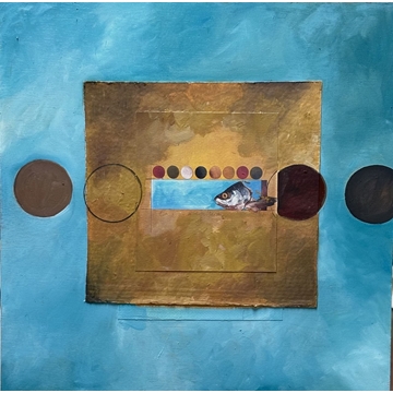 Naturaleza muerta - Óleo sobre madera (50x50) - Imagen 1