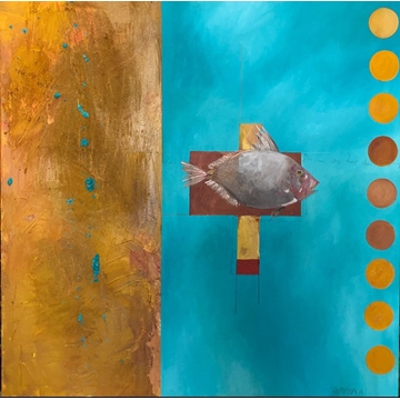 Peixe n.º 17 - Óleo sobre lienzo (100x100) - Imagen 1