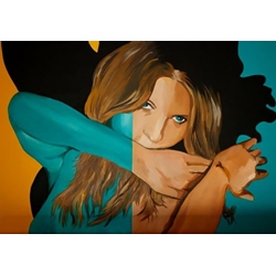 Retrato de Lupe - Óleo sobre lienzo (92x65) - Imagen 1