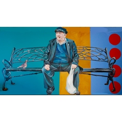 Retrato de Pachara - Óleo sobre lienzo (200X100) - Imagen 1