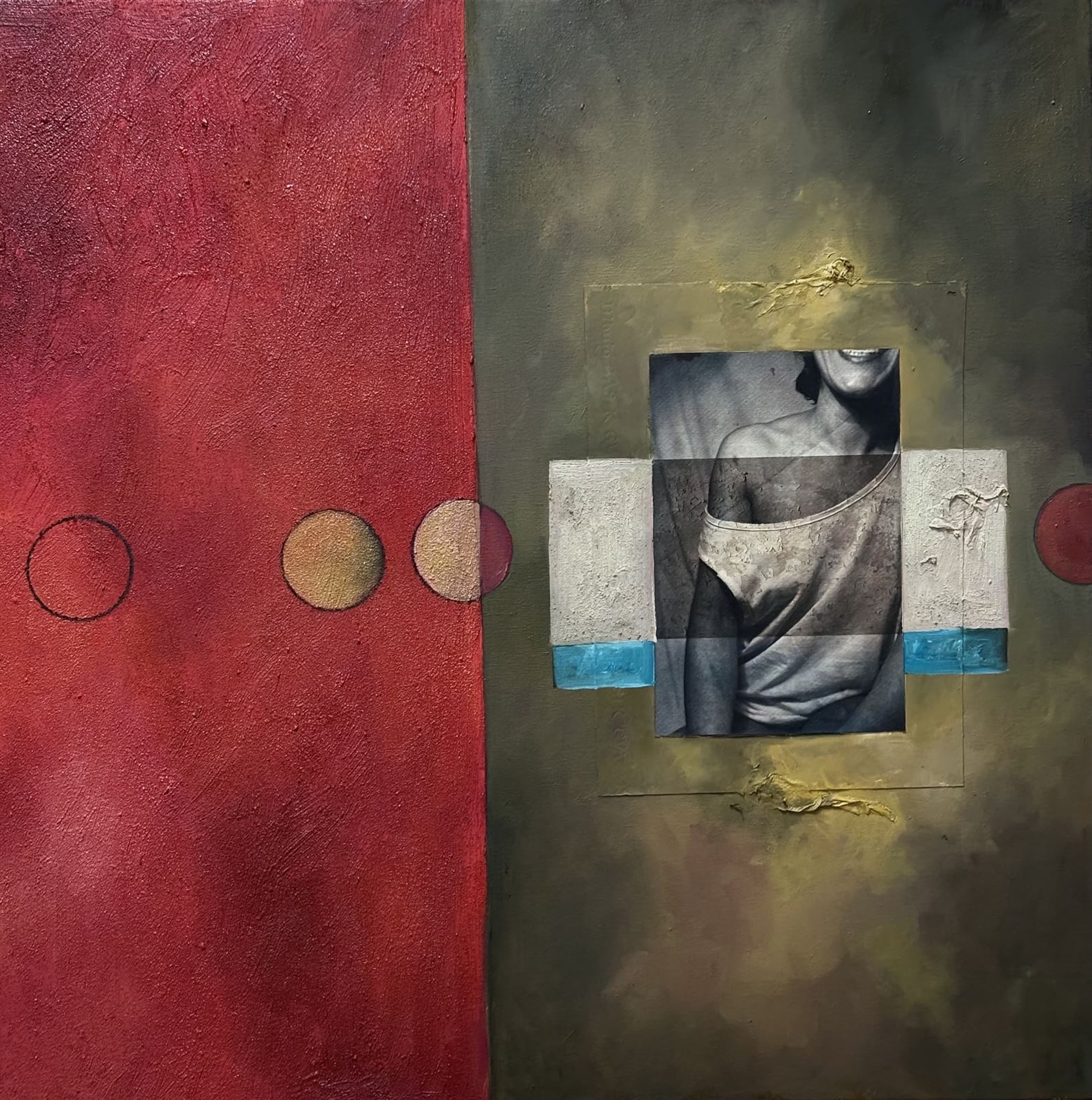 Técnica mixta sobre lienzo (80x80) - Imagen 1