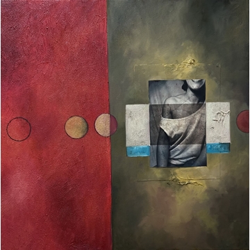 Técnica mixta sobre lienzo (80x80) - Imagen 1